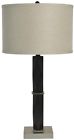 Tl14105 Decor Therapy Table Lamp Linen Shade Metal Matte 0082803349456