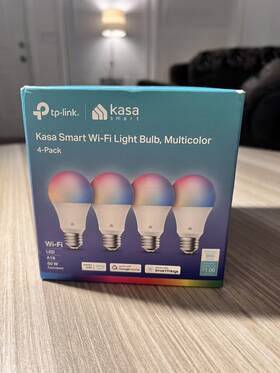 Tp-link 726084692121 Kasa Smart Wifi Light Bulbs Compatible With Alexa A19 9w 800 New Lumens 4-pack