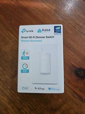 Kasaks220m Tp-link - Kasa Wi-fi Smart Dimmer Light Switch Plus Motion And Ambient White