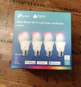 Kl125p4 Tp-link Kasa Smart Wi-fi Light Bulb Multicolor 4-pack A5
