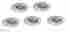 Trim201-wh Mtm1 Power Zone 5-pack Baffle Recessed Light Fixture Trim 4 White 045734622142