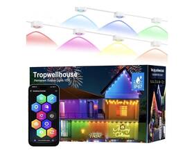 Ym2025 Tropwellhouse 100ft Permanent Outdoor Rgb Ic Eaves Light Kit Ip67 Alexa Google