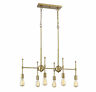 Tw020170-322 Trade Winds Lighting Industrial Linear Chandelier Ceiling 819080020170