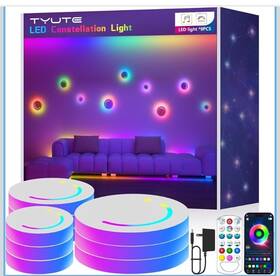 Ssg-800 Tyute Smart Led Wall Lights 9-piece Rgb Light With App And Remote Control Tv