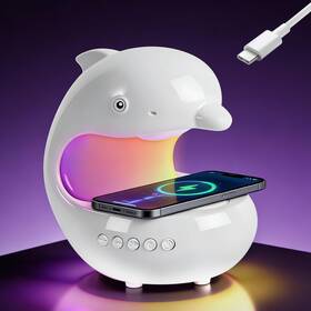 Wgds010013901-a1 Umlaen Smart Led Night Light With Bluetooth Speaker Rechargeable Table White