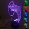 Unbranded Led Dolphin Illusion Night Light Touch Switch Table Desk