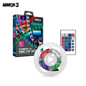 M07512 Universal Hyperkin Actionbright 8ft Led Rgb Gaming Room Strip Lights With Remote Control