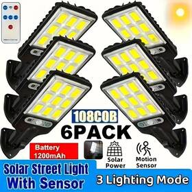 D0102x3jqjy Unknowkn 6 Pack Solar Cob Led Motion Sensor Garden Lights For Outdoor Landscaping