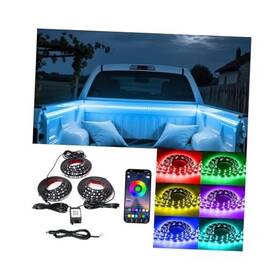 Tbl-3r Upcorner 3pcs 60 Inch Rgb Truck Bed Light Strip Kit Remote Lights
