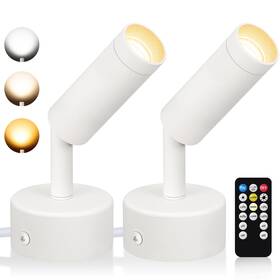 Shwt0302w Urtom Dimmable Led Spot Lights Indoor Remote Controlled With Timer 3w Plug-in Up