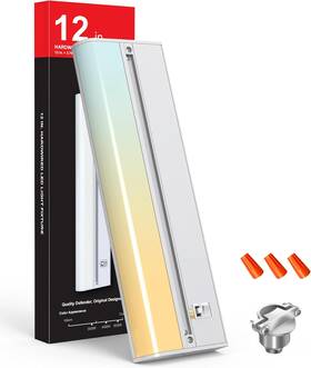 3cct Us 313034899862 Hardwired Under Cabinet Lighting 12ftft - Cri 97 8w 120v 96 Led Daylight