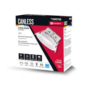 Utilitech 822985525275 4 Inch Led Canless Downlight 580 Lumens Color Changing - Wet Rated