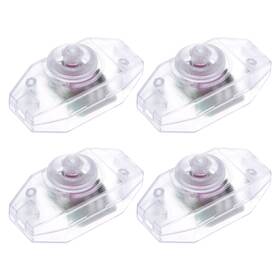 Uxcell 714998987709 4pcs Rotary Cord Switch 2a Slide Control Lamp Dimmer 100-watt Transparent