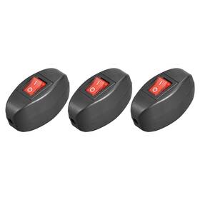 Ac250v Uxcell 783243073351 3 X Inline Cord Switch 6a/ 125v 10a On-off Control Red Led Rocker