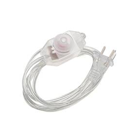 Uxcell 784958881194 Rotary Cord Switch Lamp Dimmer With 5.6-feet Power Type A Plug Clear
