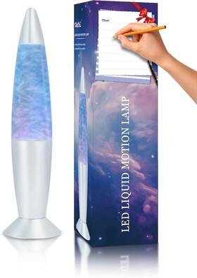 Vanful 780057479102 7-color Led Liquid Motion Lamp Night Light Decorative Glass And Aluminum