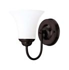 179221 - Vanity Light Id Glass 1 White Fixture Satin