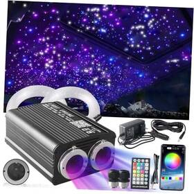 Vastfire 1100pcs 0.75mm 4m 32w Twinkle Starlight Headliner Light 13.1ft Dual Port Color Led
