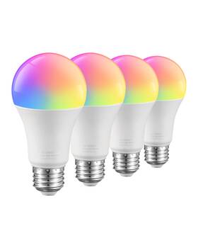 Zndgdpa19a19w83ij Vevor Smart Light Bulbs A19 E26 Bulb Works With Alexa And Google 4 Pack