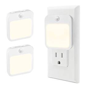 Viviendo 810203890601 Plug-in Night Light With Motion Sensor Dusk-to-dawn 2pcs