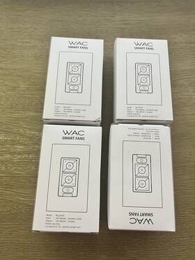 Wc20-wt Wac Lighting 6-speed Bluetooth Ceiling Fan Wall Control With Single Pole Wallplate