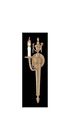 661-mb Wall Brass Matte 60716 Id Sconce Lighted Single