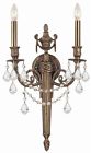 752-mb-cl-saq Wall Lights 2 Id Cast 731602 Sconce Ornate