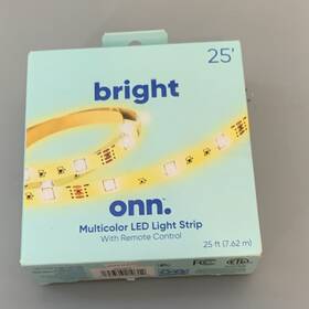100142678 Walmart Inc. Onn. 25 Ft Rgb Multicolor Led Light Strip With Remote Usb 225 Leds Dimmable 100142678 Walmart Inc. Onn. 25 Ft Rgb Multicolor Led Light Strip With Remote Usb 225 Leds Dimmable