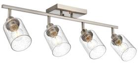 Wanluce B0ff4ltmq6 4-light Brushed Nickel Kitchen Track Lighting Fixtures Ceiling Mount