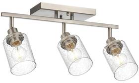 Wanluce B0ff4ncs31 3-light Brushed Nickel Kitchen Track Lighting Fixtures Ceiling Mount