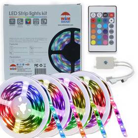2x5m Wbm Smart 445027655629 Multi-color Cabinets Led Strips Light Kit Rf Remote Control Pack Of 2