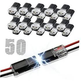 Wenwende Wenwende-c002 50pcs Double-wire Plug-in Connector With Locking Buckle Quick-clip Fasteners