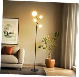 Fctgfl4sgb Weshine 4 Globe Tree Floor Lamp Led Bulbs Included Vintage Torchiere Standing