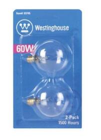 03745 Westinghouse Incandescent Decorative Globe Light Bulb 60 Watts 120 Volt