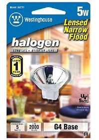 04771 Westinghouse Low Voltage Halogen Light Bulb 5 Watts 6 Volt