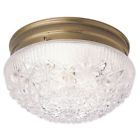 6661000 Westinghouse Glass Fixture Flush Ceiling - Light Faceted Mount Two