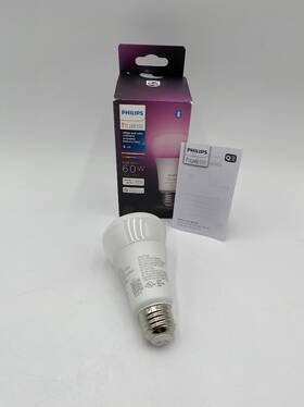 White 929002226601 Philips Hue Smart 60w A19 Led Bulb Color Ambiance 1 Pack