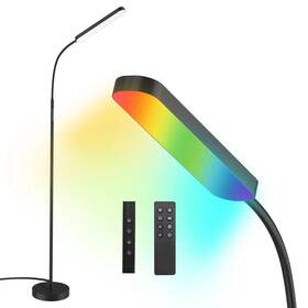 Mf18806 Wio-mio Floor Lamps Rgb Color Changing Dimmer Bright Led Matte Black