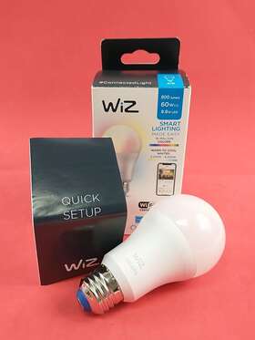 603449 Wiz A19 White And Color 60w Changing Wi-fi Smart Led Light Bulb - 1 Pack