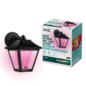605300 Wiz Connected Smart Outdoor Wall Light Classic 16 Million Colors Compatible With Alex