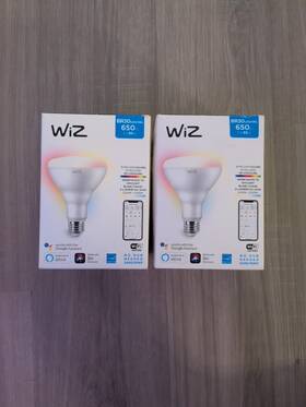 Iz0087573 Wiz 2-wiz Smart Light Bulb Color Changing Led Br30 Google Alexa 16 Million Colors