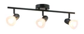B0869j62pb Xinbei Lighting 3-light Track Kit Modern Kitchen Ceiling Fixture With Glass