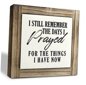 Style4 Xjcug Smp341 Christian Sign Box Wood Plaques Desk D Cor Table Art Signs Decorative