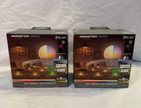 Xtreme 805106892517 2 X Monster Smart 2pc Led Kit 6.5 Ft Multi/white Strip &bulb App/voice Control