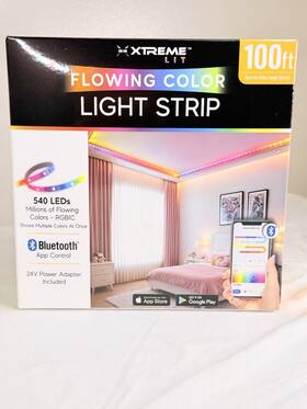 Xtreme Lit 805106237788 100ft Rgbic Led Light Strip Bluetooth App Control 540 Leds 24v New