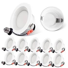 Yankon 712004214474 Energetic 10 Pack 660lm Dimmable Led Recessed Lighting 4 Inch Downlight