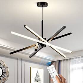 Ym01 Yingmei Trading Co. Ltd. Modern Sputnik Chandelier Ceiling 82w Led Pendant Light Embedded Mount Black