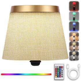 Y-us-ss0023-24 Ytrustix Wireless Linen-covered Bottle 4 Inches X Gold