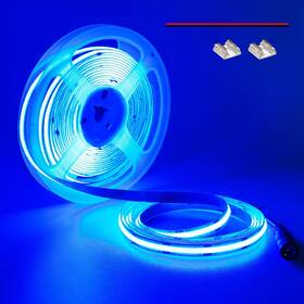Yunbo Cobn1-480-b 12v Cob Led Strip Light Blue 16.4ft Bright Dotless Self Adhesive