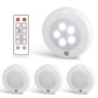 Zf-ykd-4pack Zeefo Pack Led Puck Lights Wireless Cabinet Light With Control